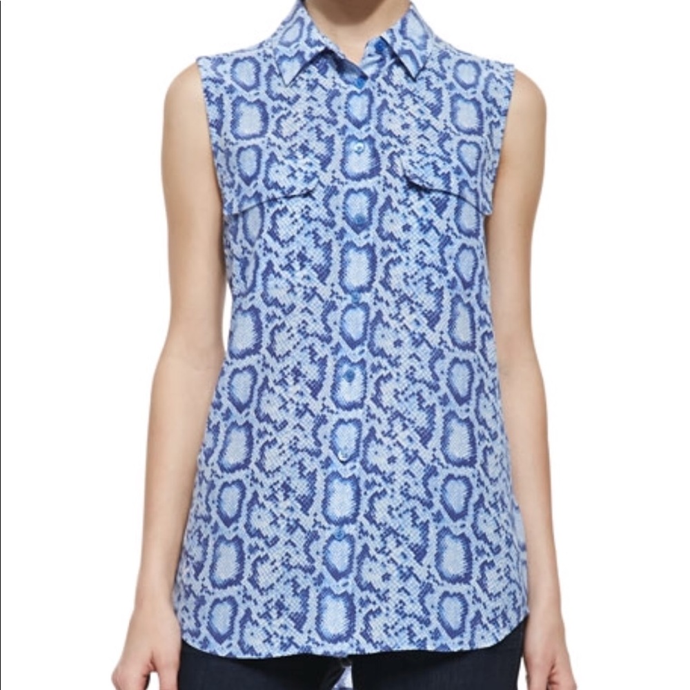 Equipment | Signature Snake Print Blouse Size M